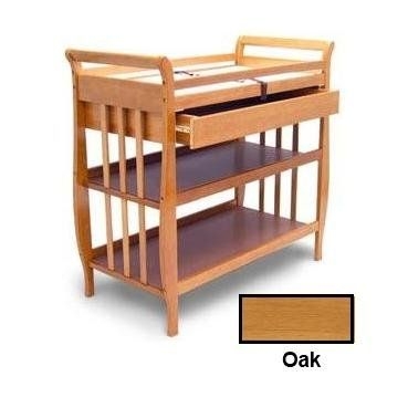 light wood changing table