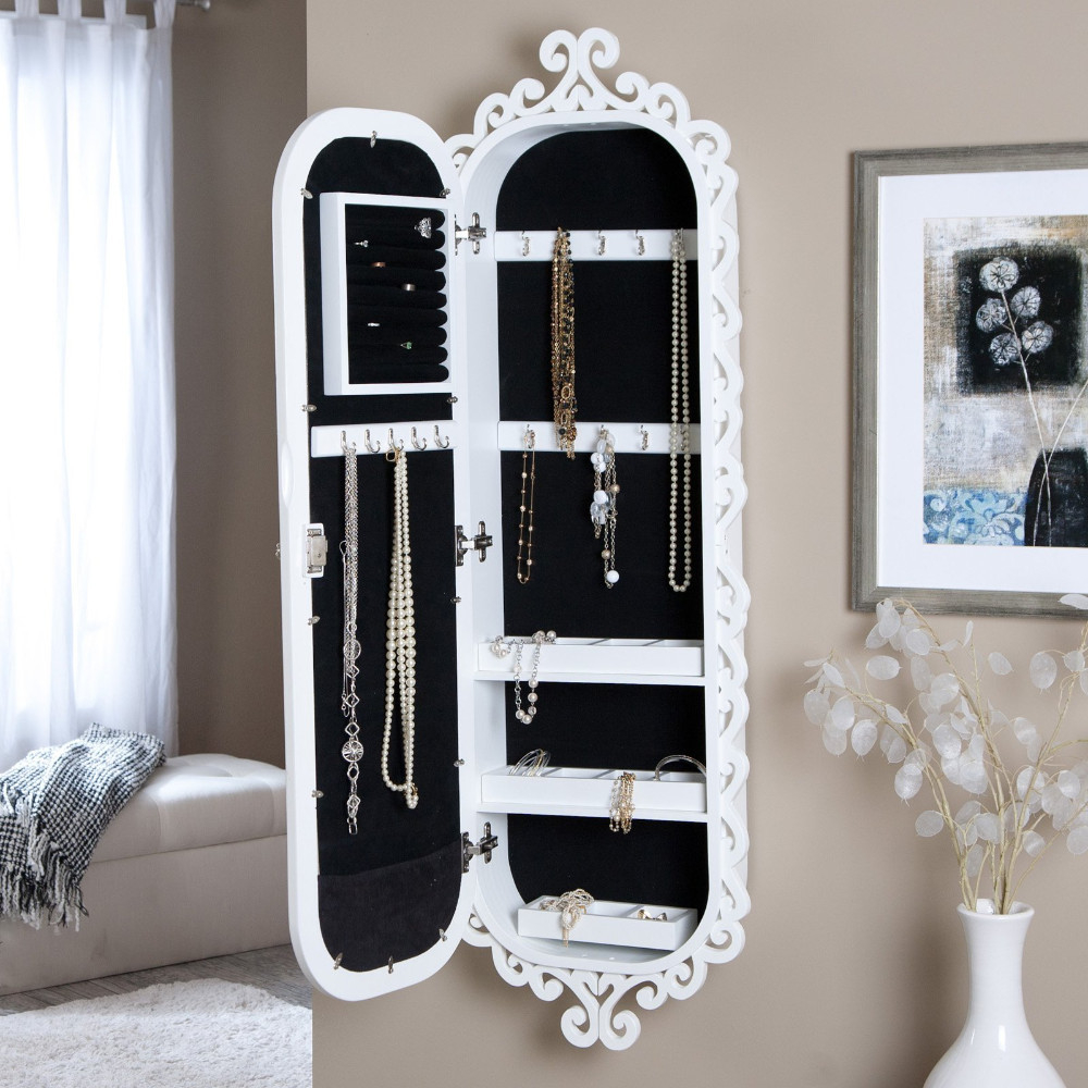 Wall Hanging Mirror Jewelry Box - Ideas 