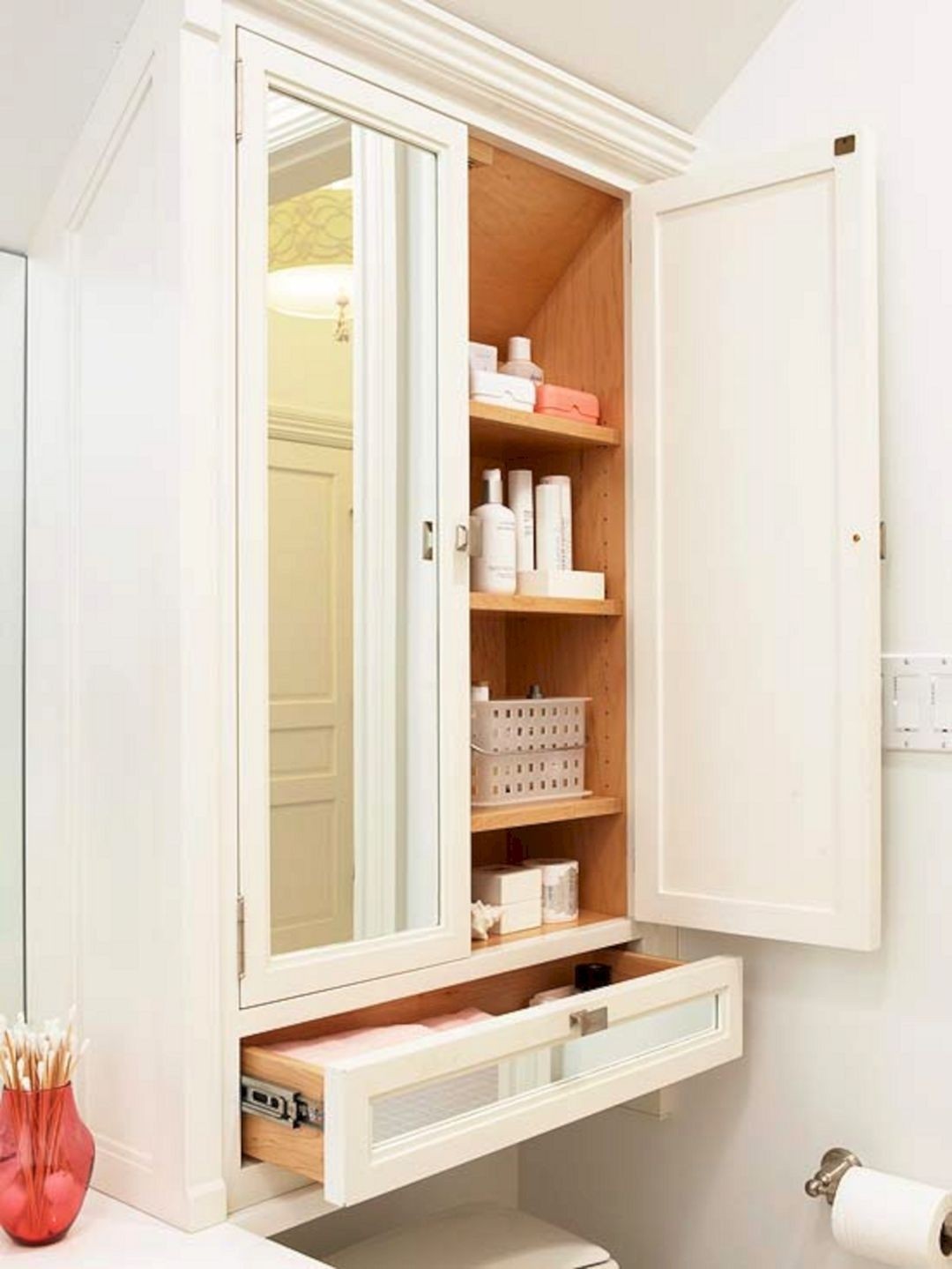 small bathroom storage ideas over toilet