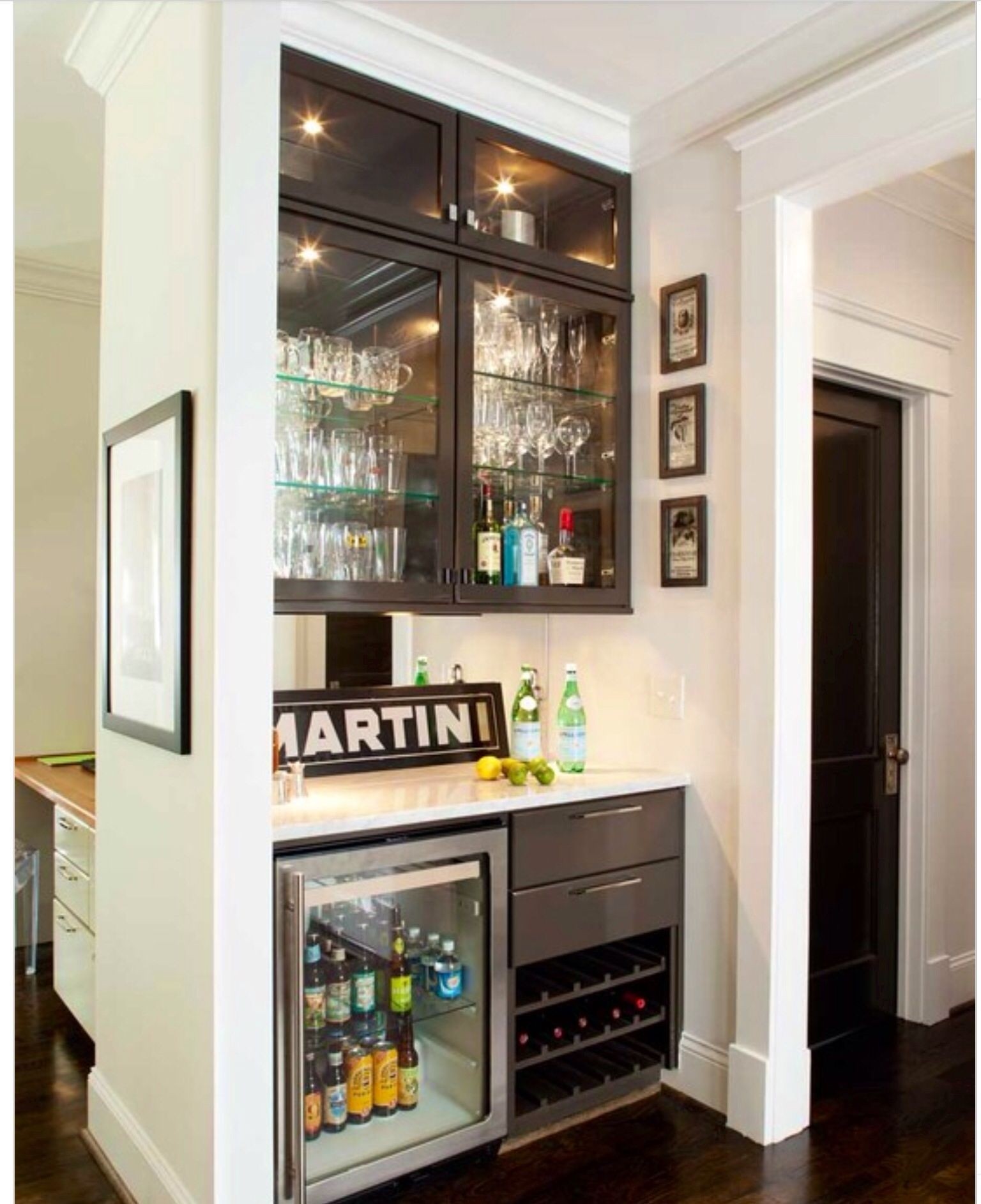 Liquor cabinet 2025 with refrigerator