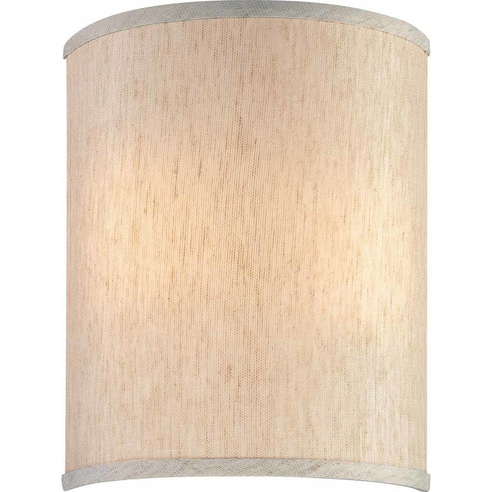 9" Linen Drum Wall Sconce Shade