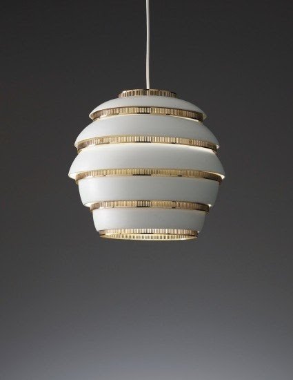 Alvar aalto beehive ceiling light circa 1953 1954 manufactured by