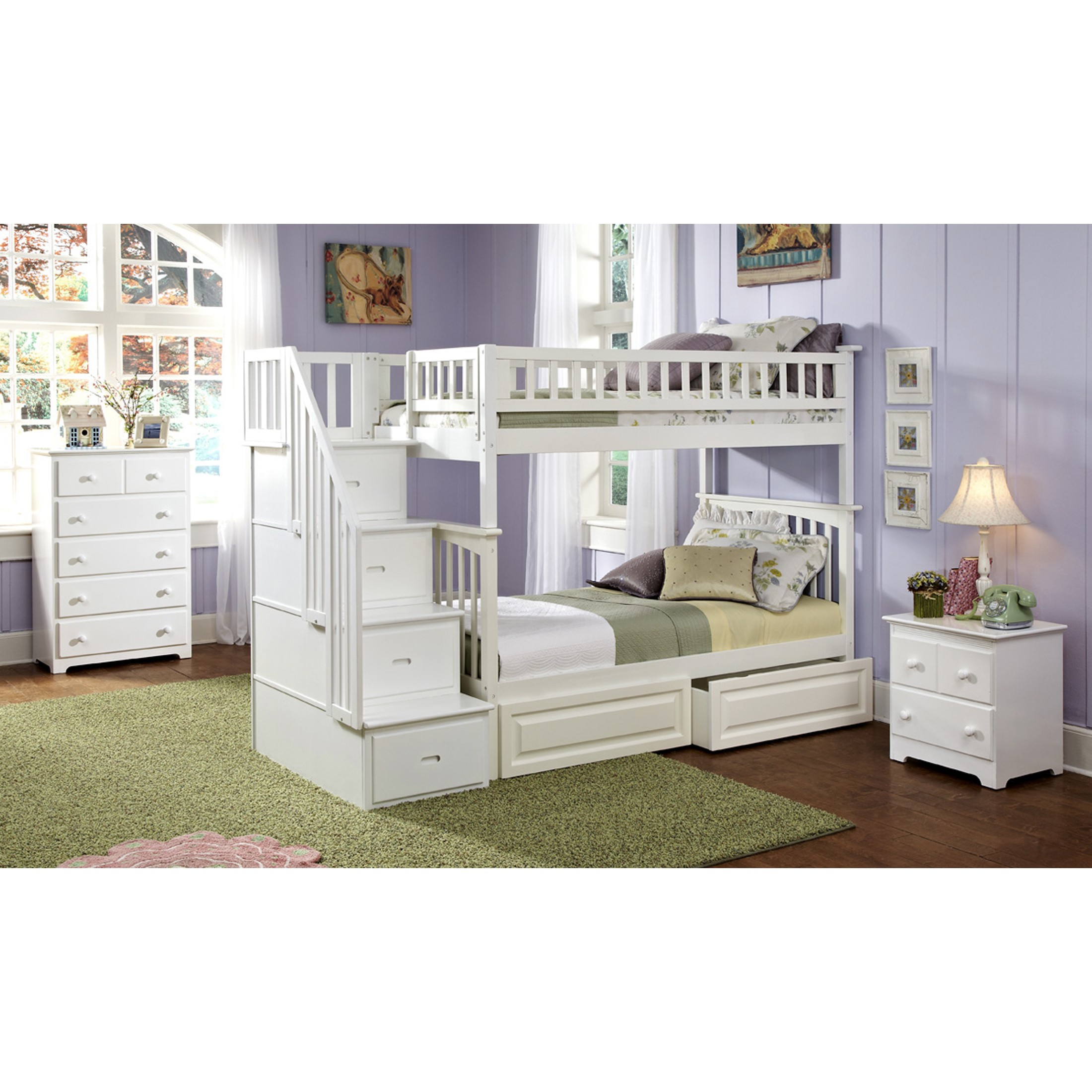 Bunk Bed Twin Over Full With Stairs - Ideas on Foter