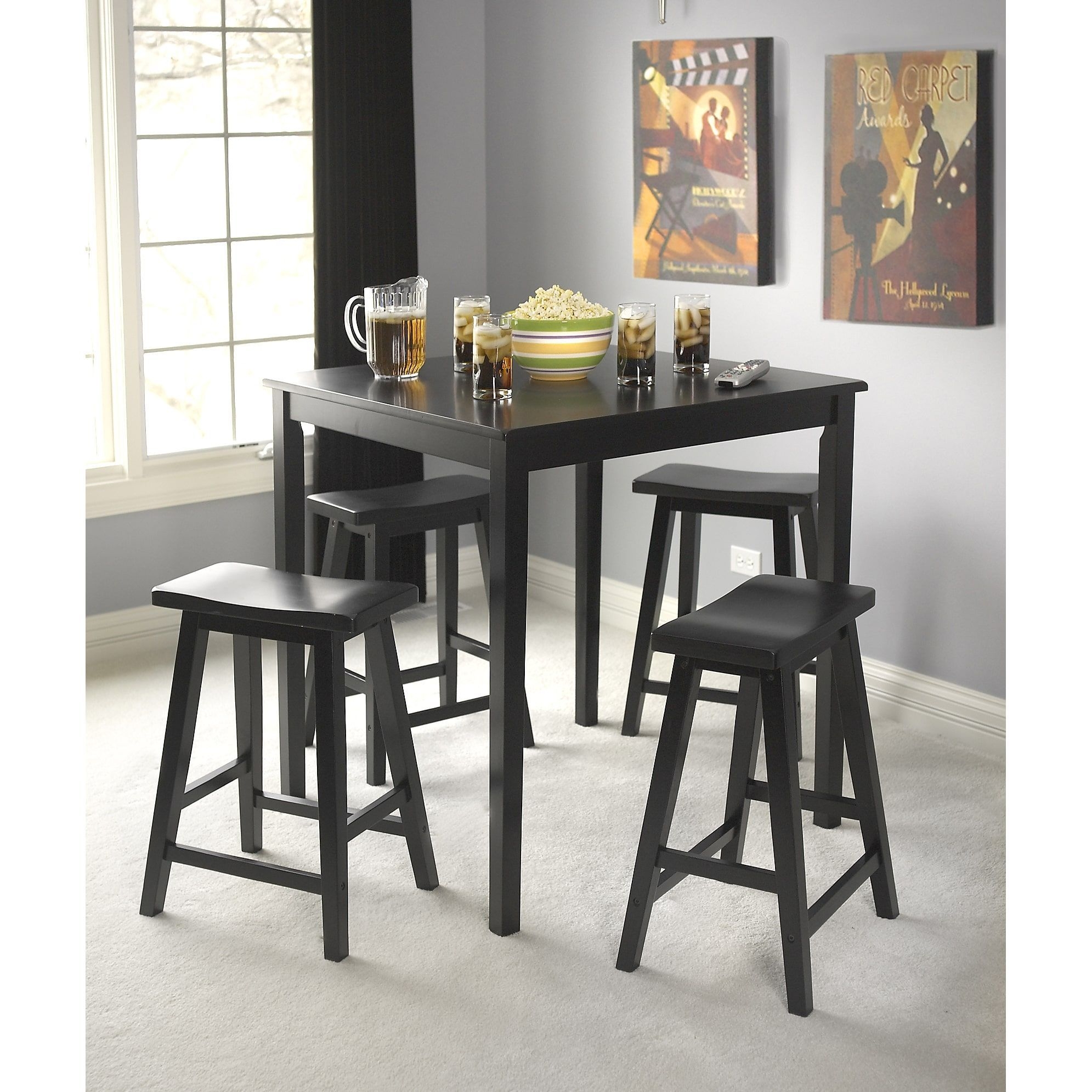 tall breakfast table and stools