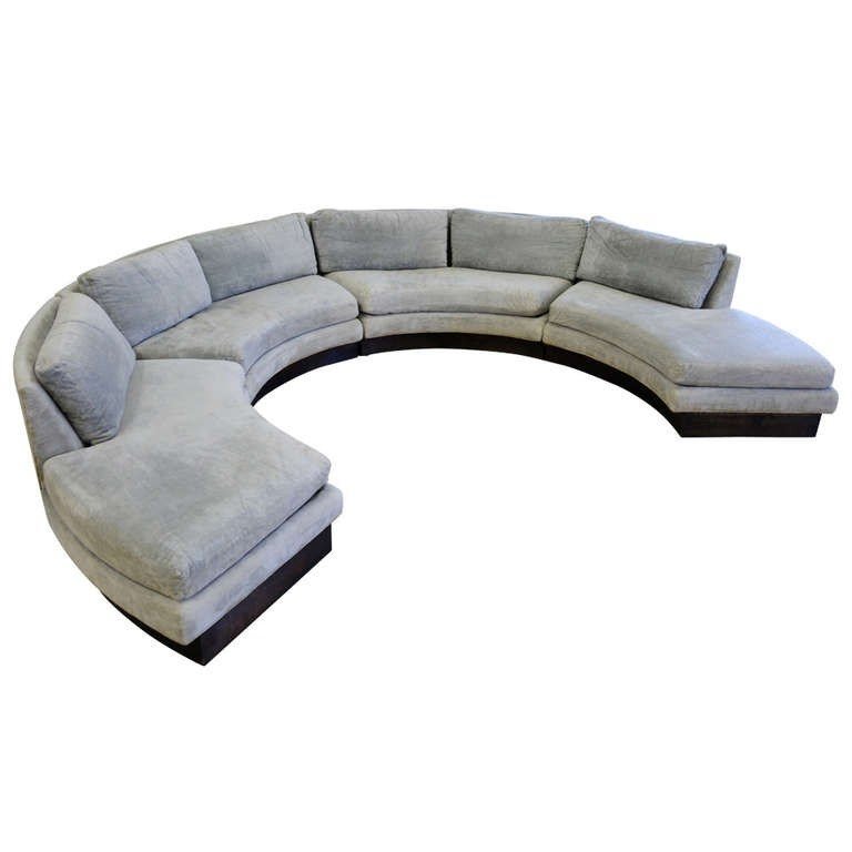 Circular curved sectional sofa erwin lambeth john stuart