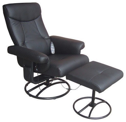 Comfort products heated reclining massage chair with ottoman 1