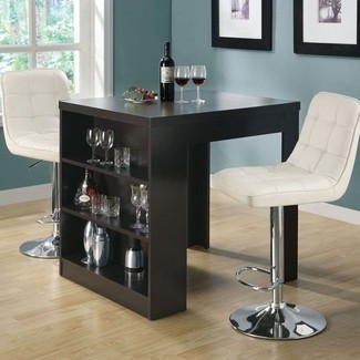 Dining Table With Wine Storage - Foter
