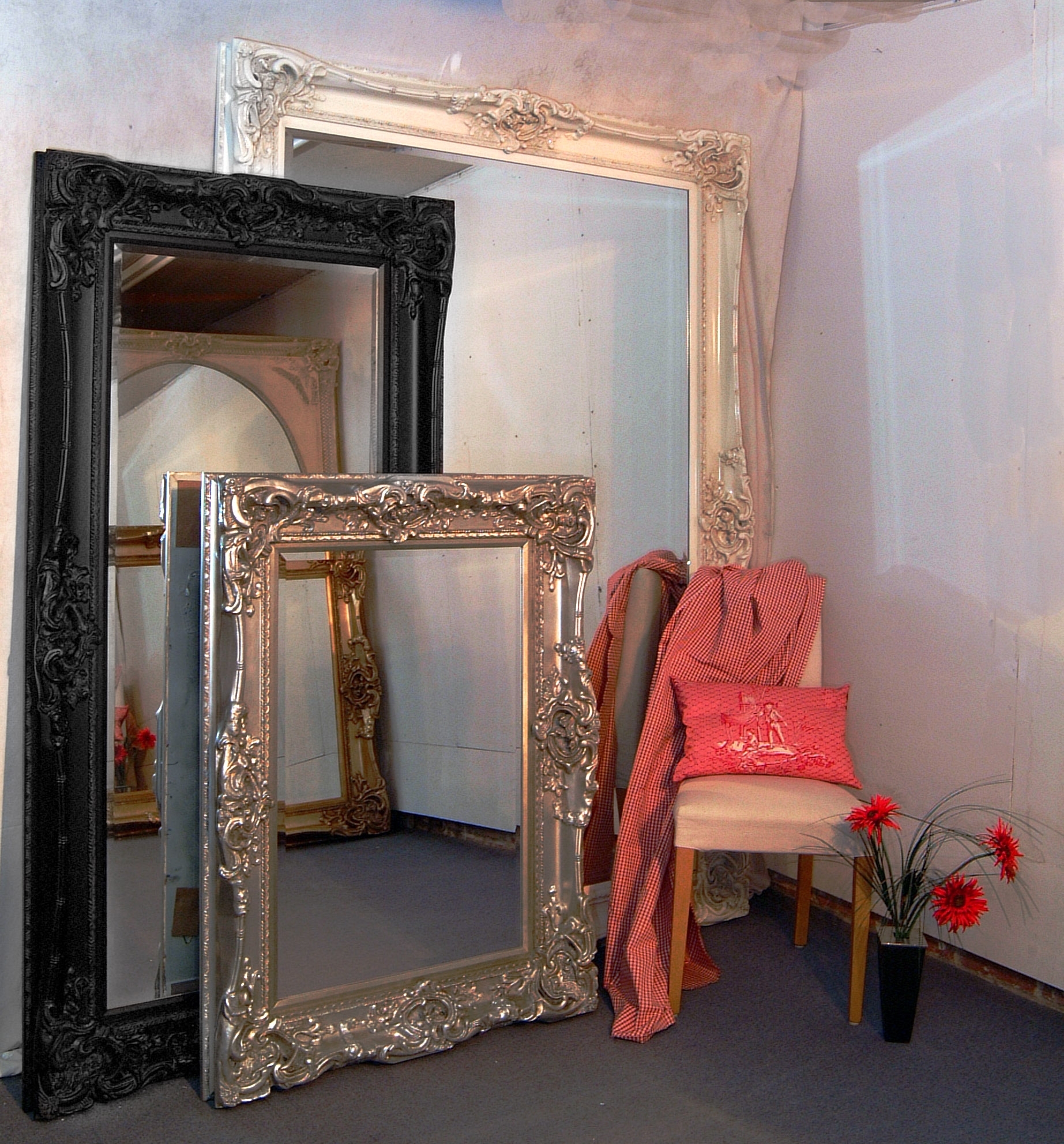 Large rectangular wall mirrors