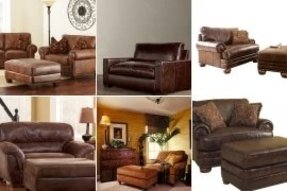 Leather Chair And A Half With Ottoman Ideas On Foter