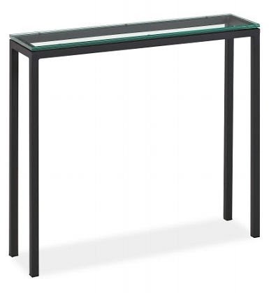 12cm Thick Glass Glass Tables Online Smoked Glass Console Table Small 80cm length x 30cm width x 80cm height