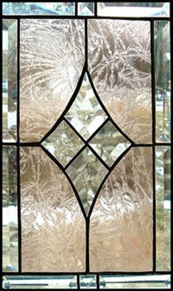 Peach dream stained glass panel