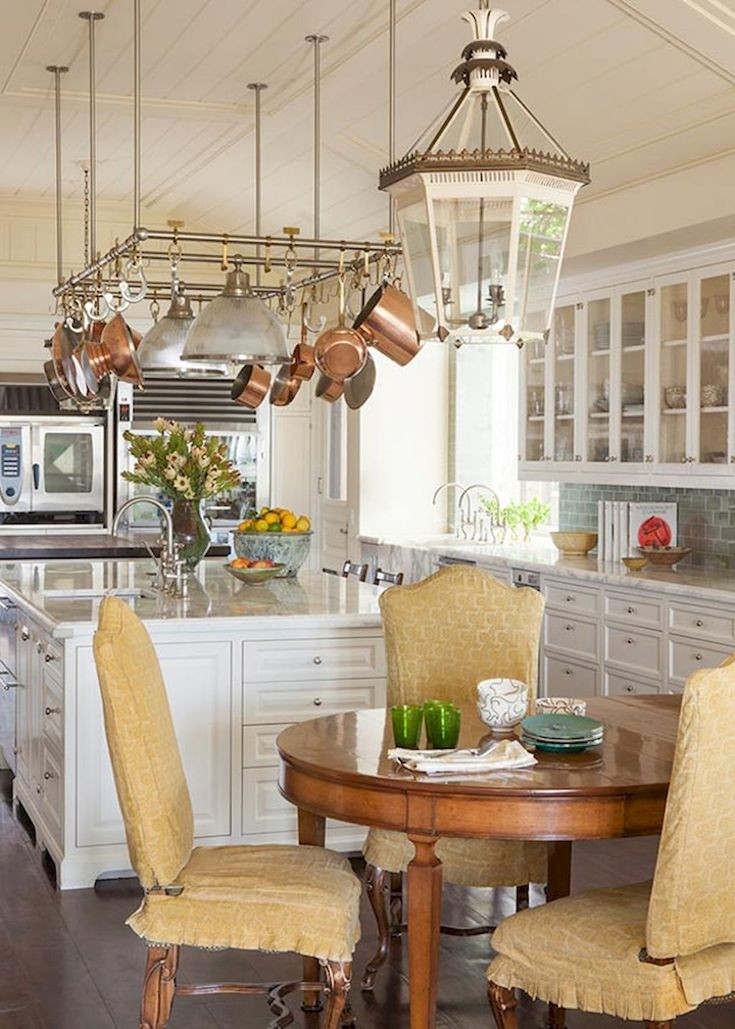 Kitchen Island Pot Rack Lighting - Ideas on Foter