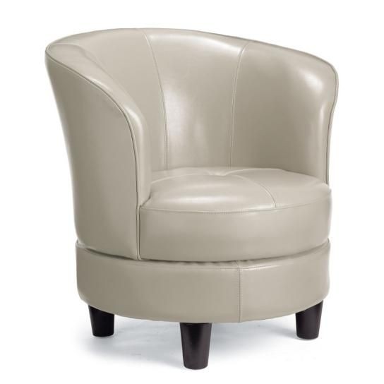 Rebecca leather swivel chair 3