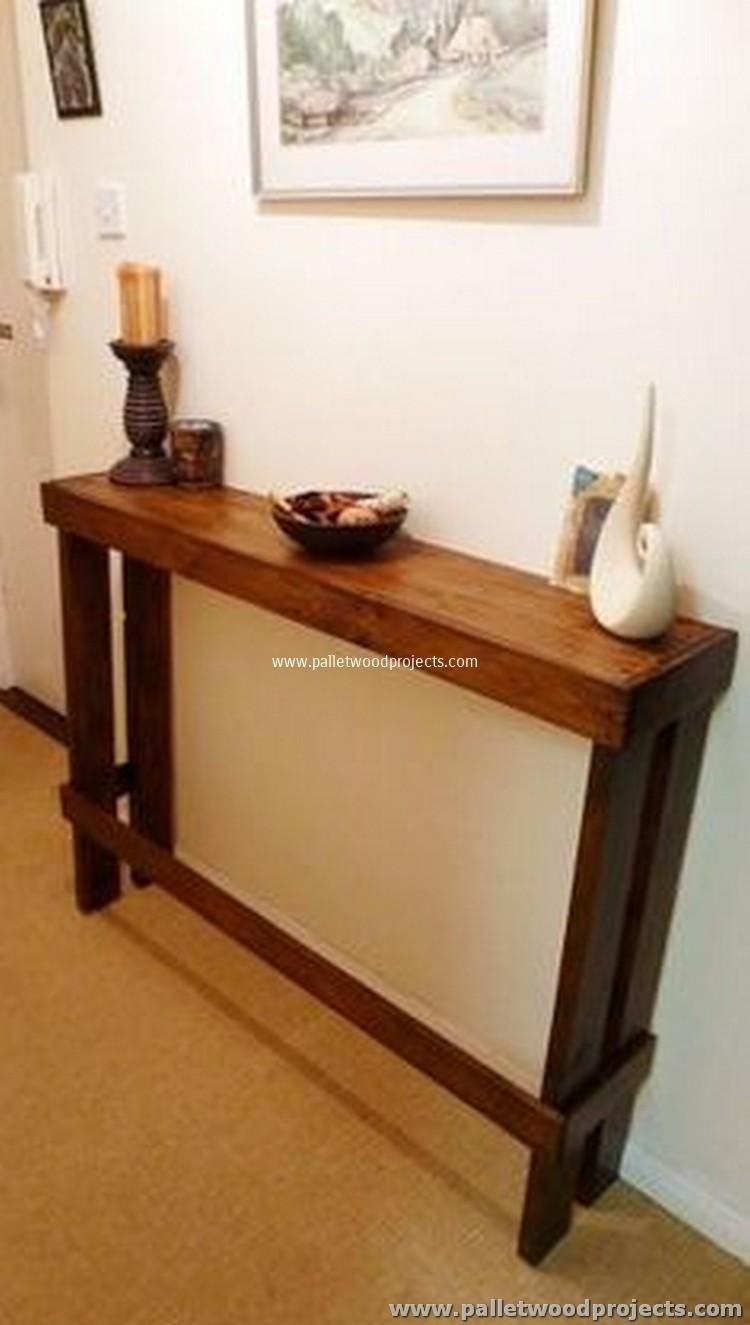 small table behind sofa