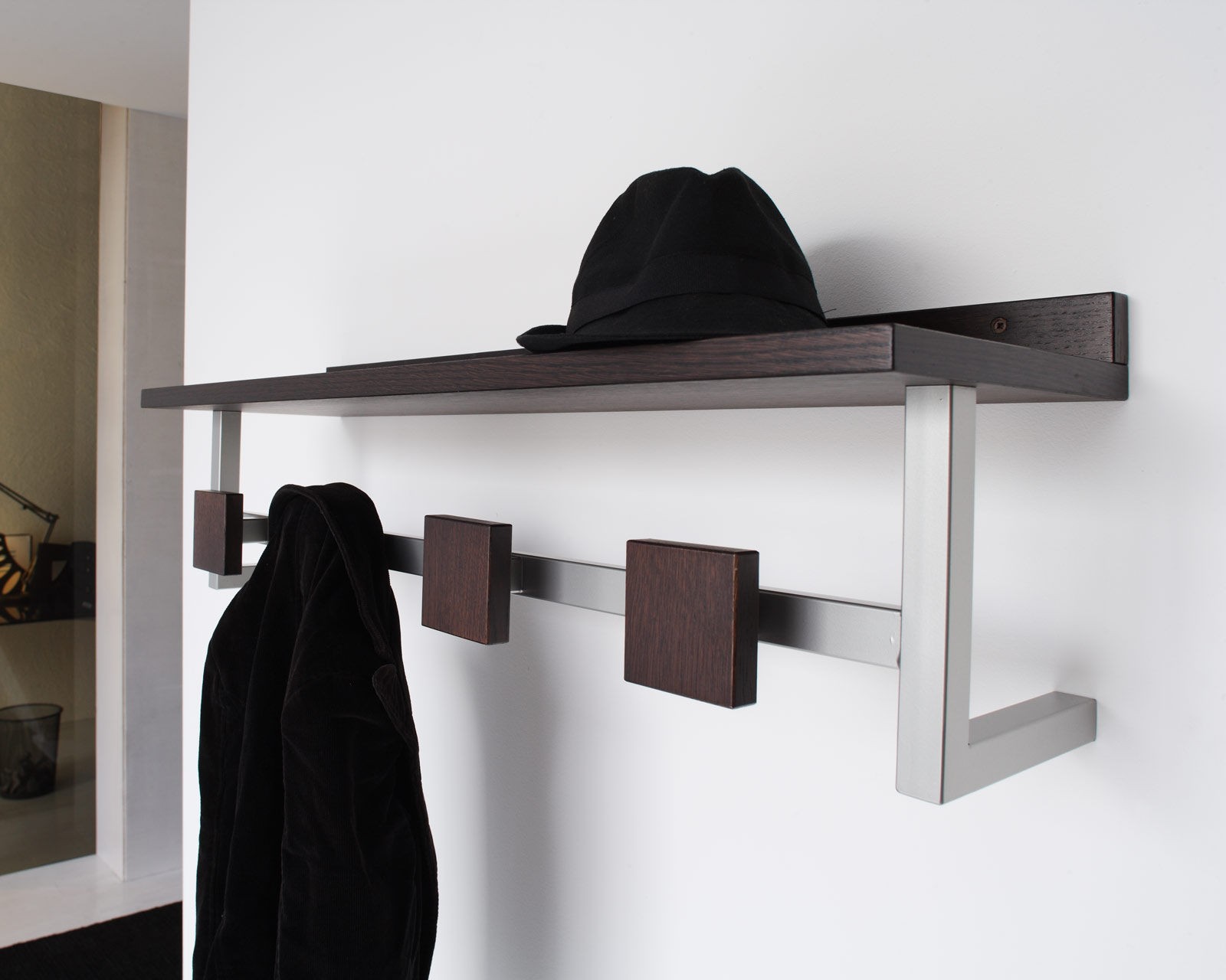 Wall mounted coat racks with shelf 1