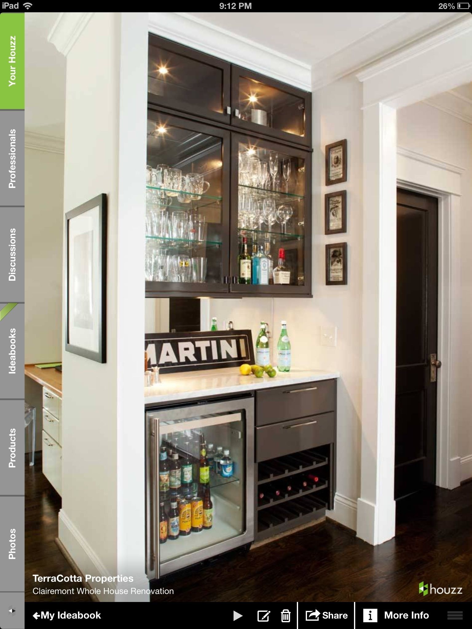 Wine Bar With Refrigerator 