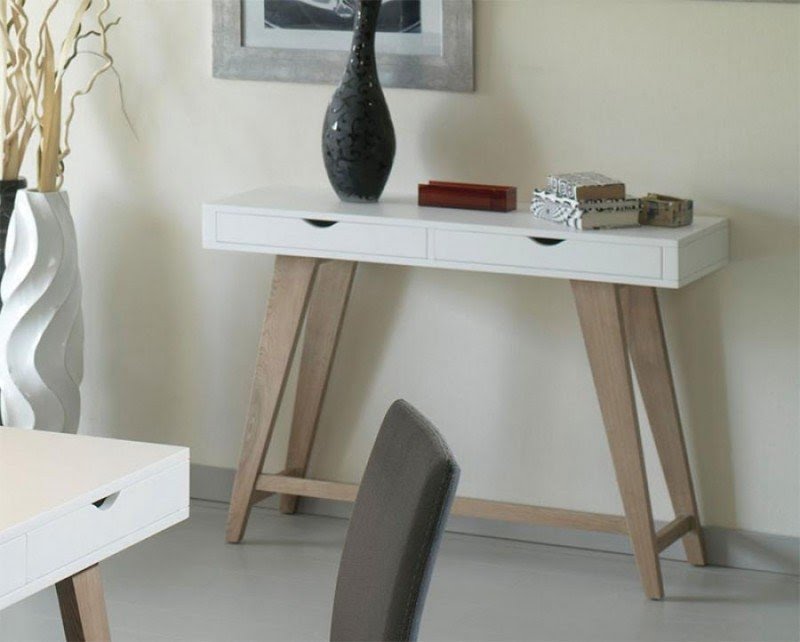 Contemporary console table with drawers 1