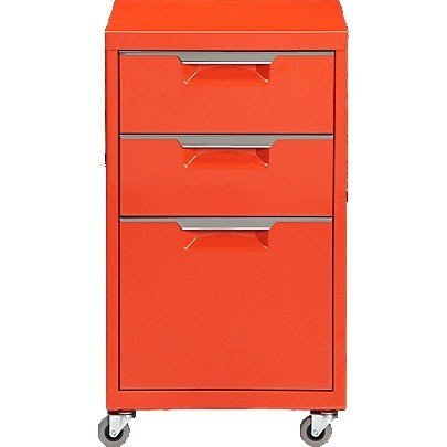 File cabinet on casters