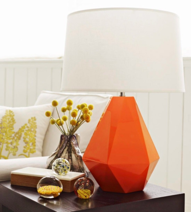 Fill the relatively small space on a side table in