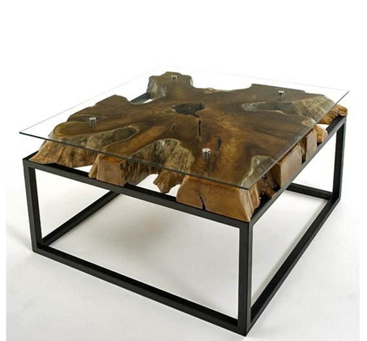 Wood Top Coffee Tables Metal Legs - Ideas on Foter