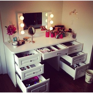 50 Best Makeup Vanity Table With Lights Ideas On Foter