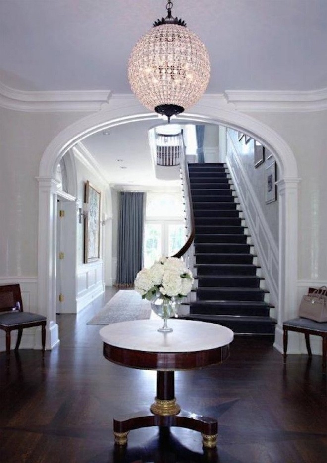 Marble top foyer table 1