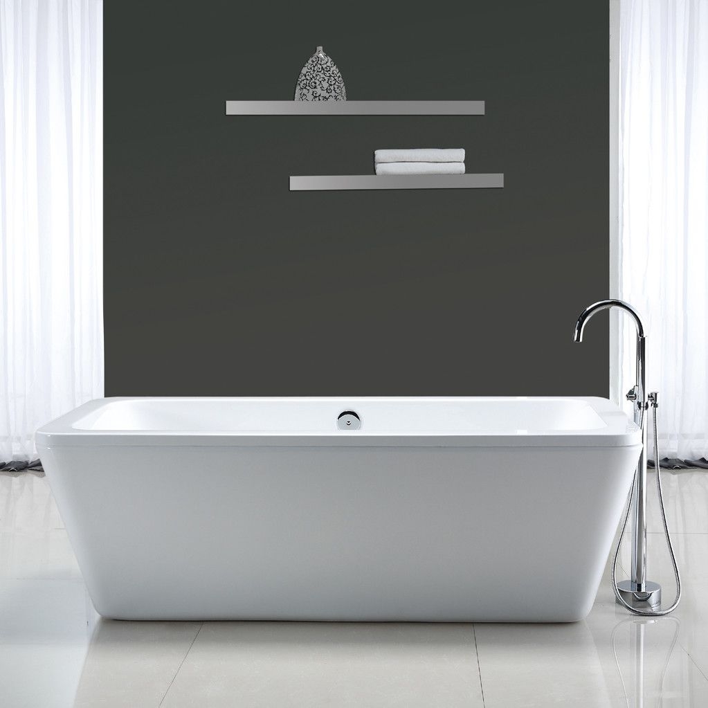 Ove decors kido 69 x 23 acrylic freestanding bathtub kido