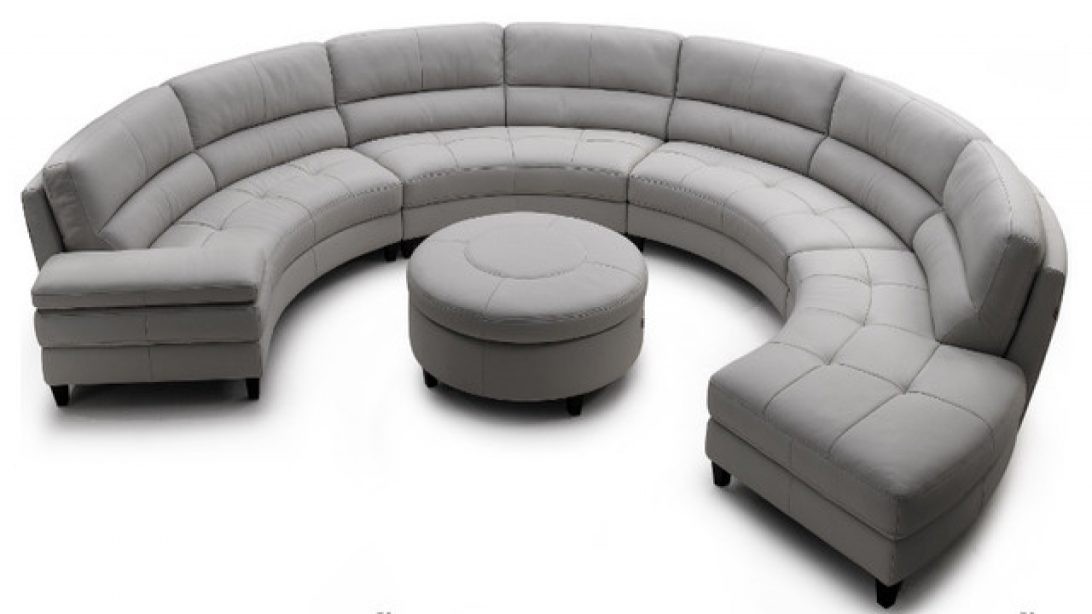 Pavoncello rotunda 3 pc round sectional contemporary sectional sofas