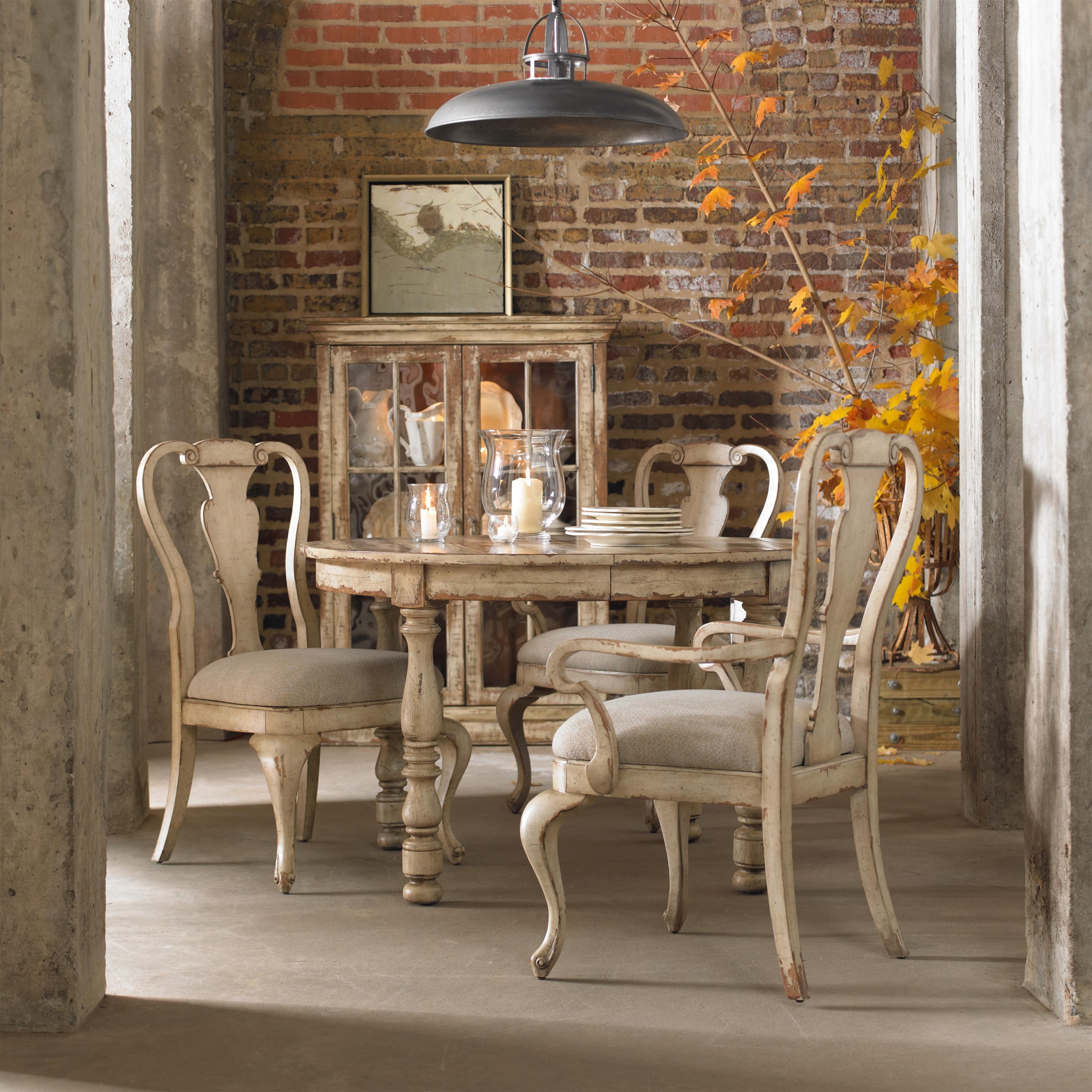 Round Dining Table Set With Leaf - Foter