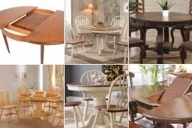 Round Dining Table With Butterfly Leaf - Ideas on Foter