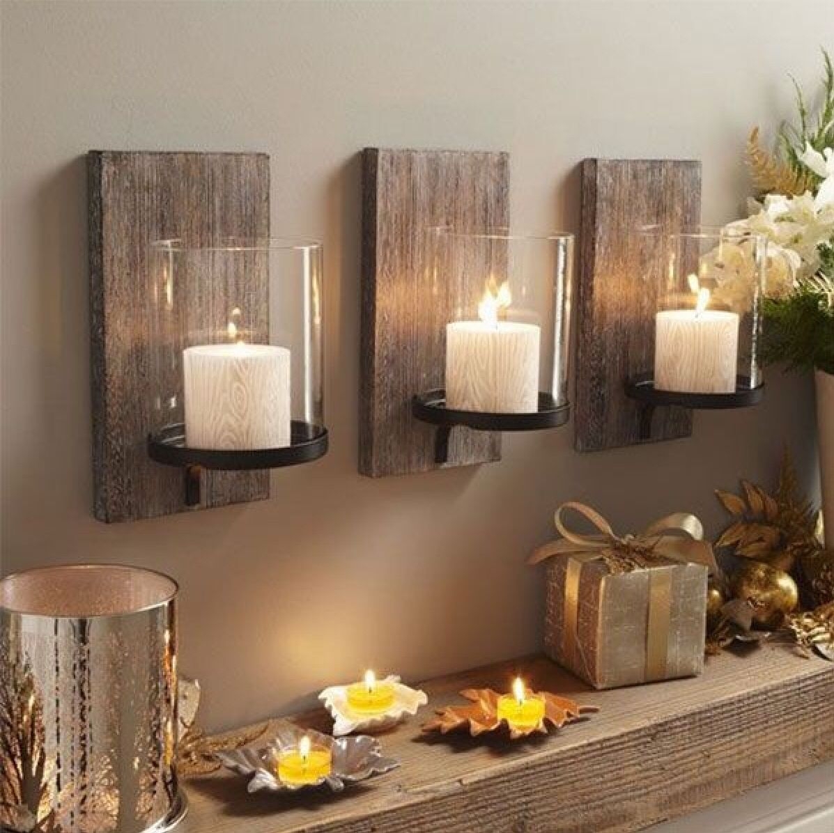 Rustic Wall Candle Holders - Foter