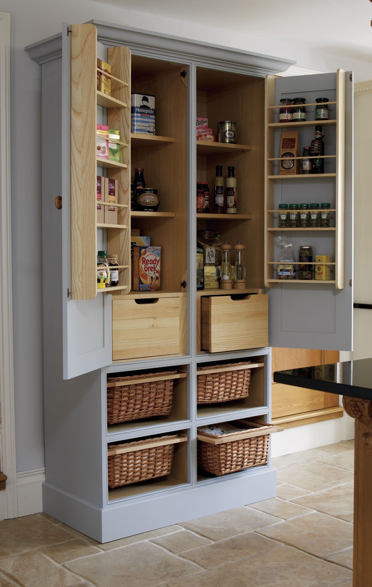 Storage pantry cabinets