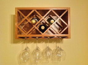 Wall Mounted Wine Rack And Glass Holder Ideas On Foter
