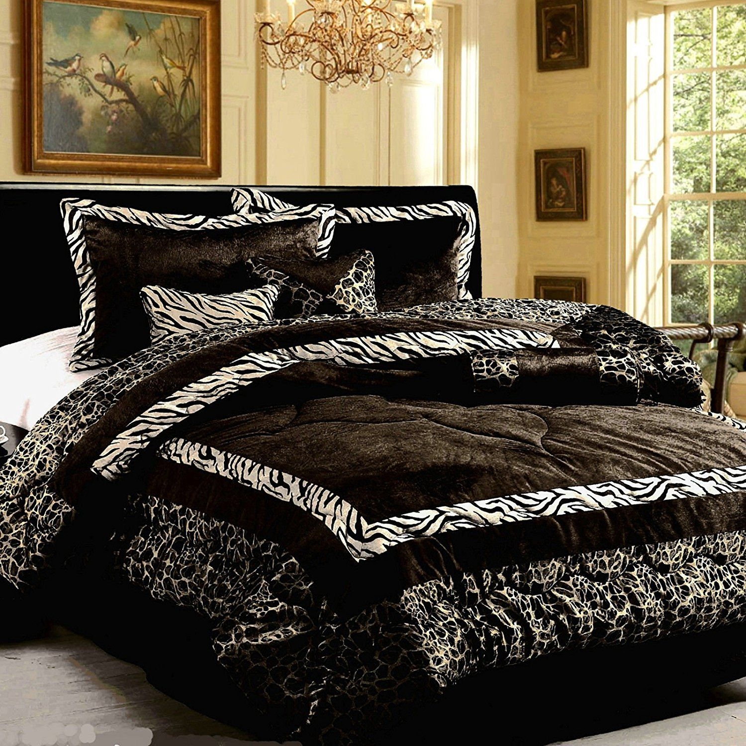 Luxury comforter sets with deals matching curtains