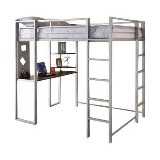 Abode Full Over Desk & Bookshelves Loft Bed