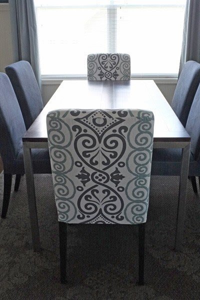 Fabric parsons dining chairs 1