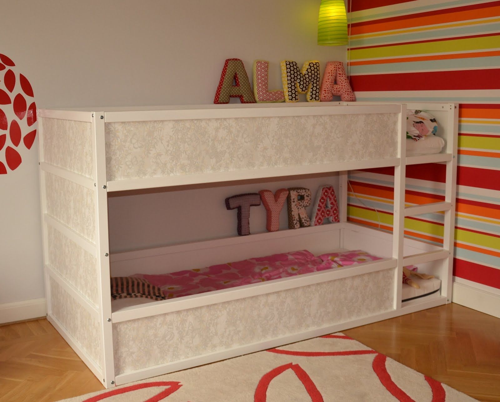 bunk bed on floor