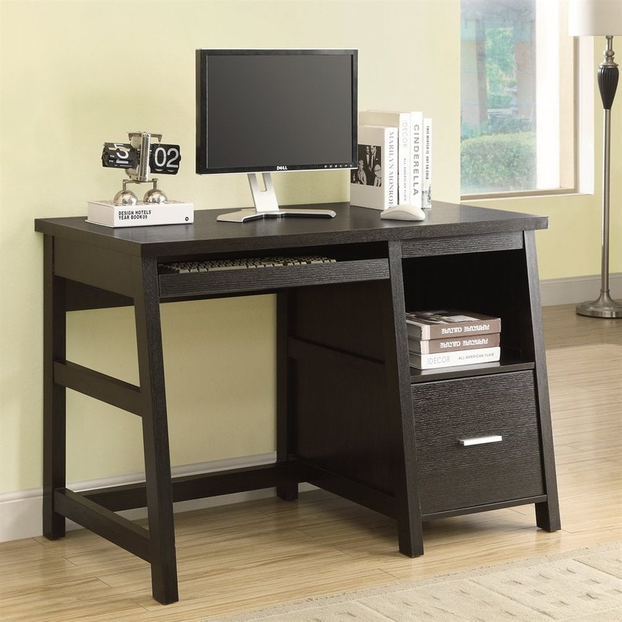Monarch 48-Inch Computer Desk with a Storage Drawer, 60 by 30.75-Inch, Cappuccino
