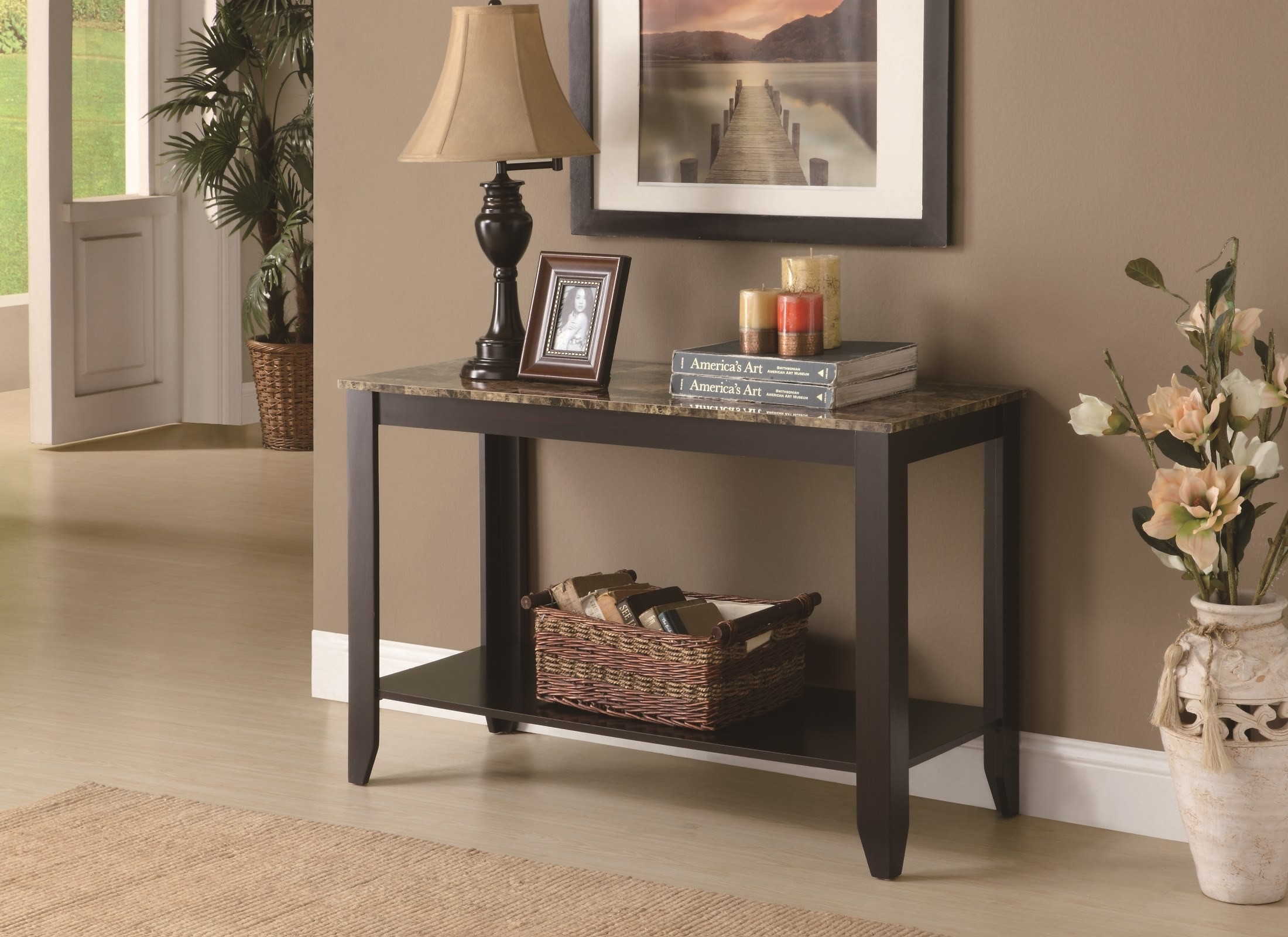 44 inch 2024 console table