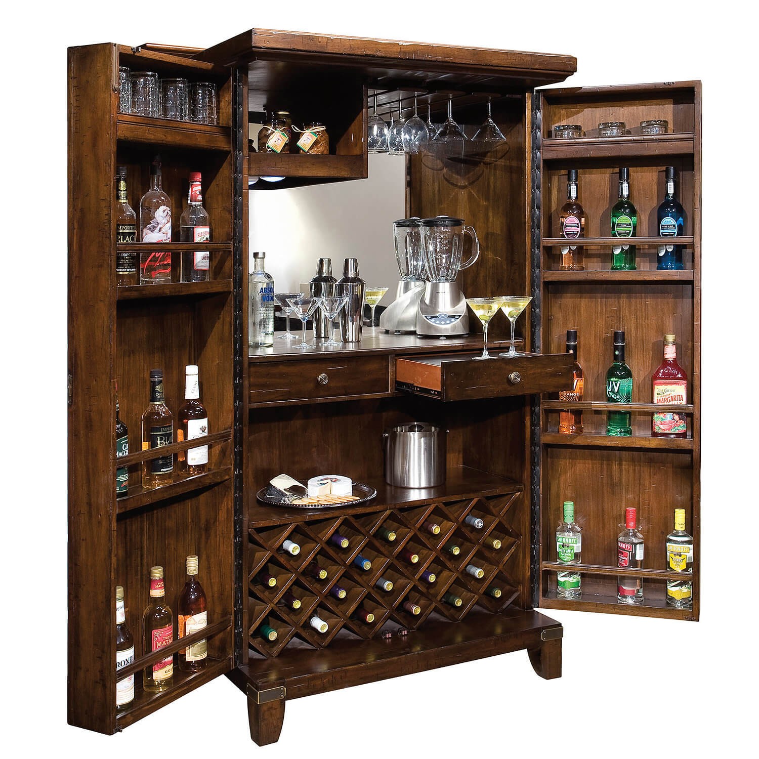 Tabletop discount liquor cabinet