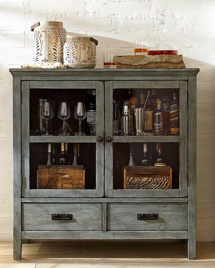 Liquor 2024 cabinet rustic