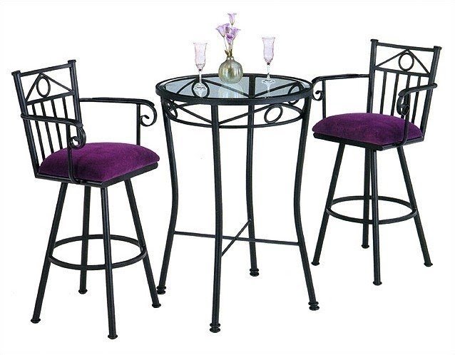 Seville 3 Piece Counter Height Pub Table Set