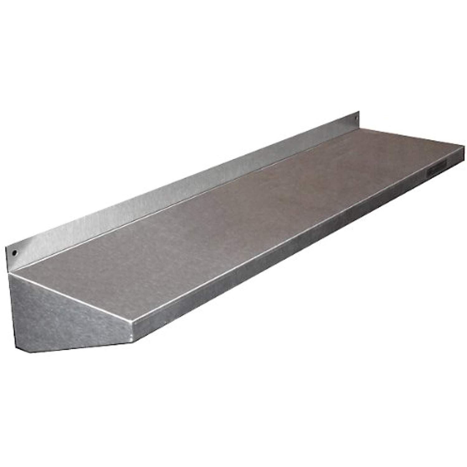 Stainless Steel Wall Shelf - 6 Inches Deep: 24"L
