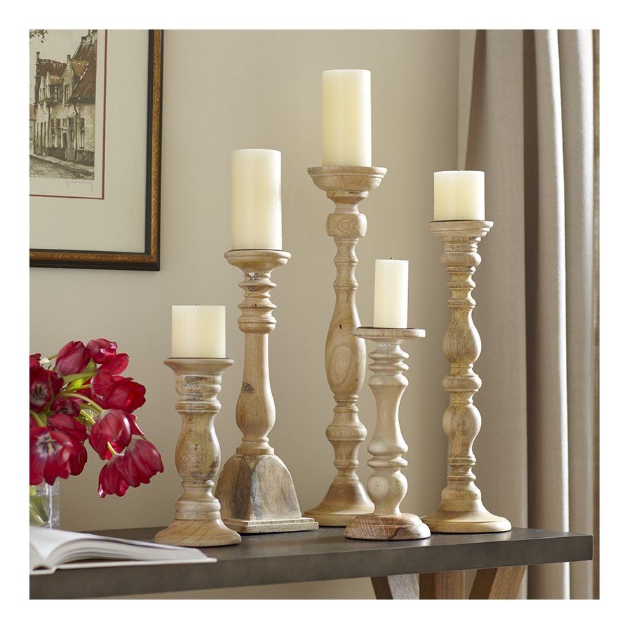 Tall Wooden Candle Holders - Foter