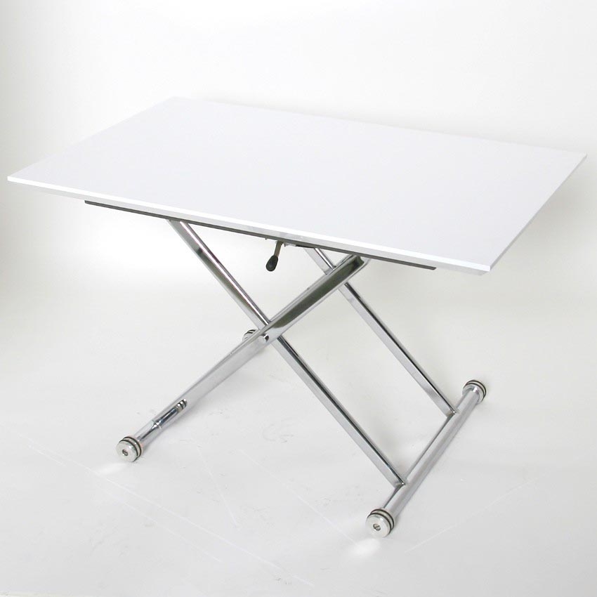 Adjustable height side table 10