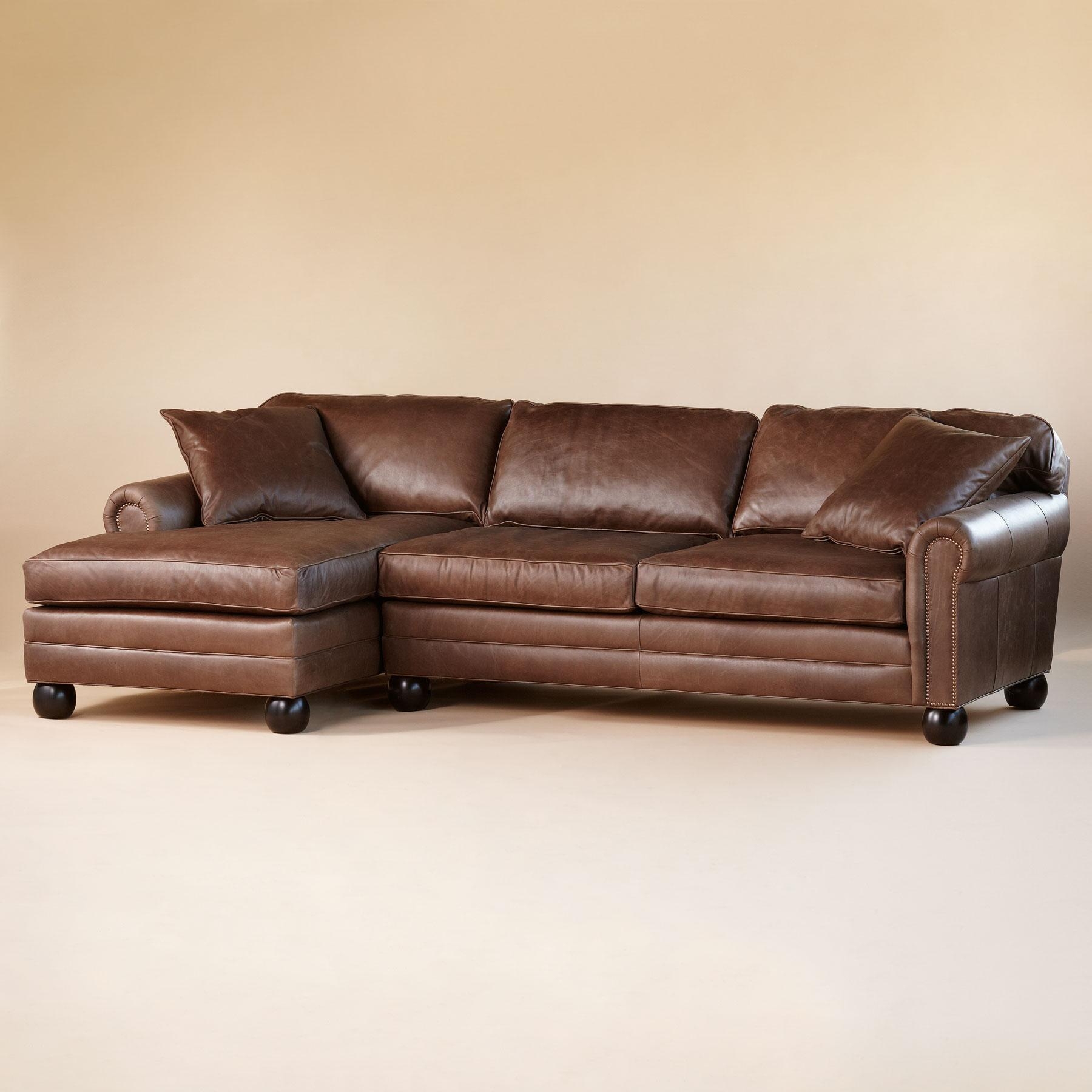Bernhardt foster leather sectional