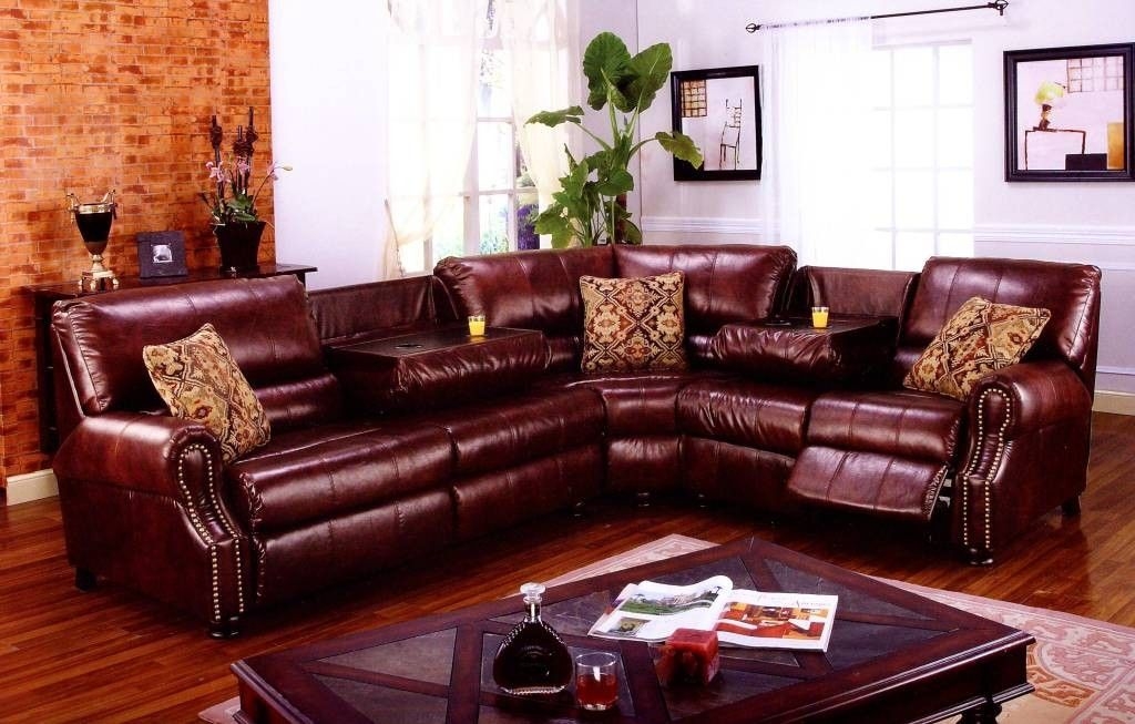 lane leather reclining sofa with nailhead trim