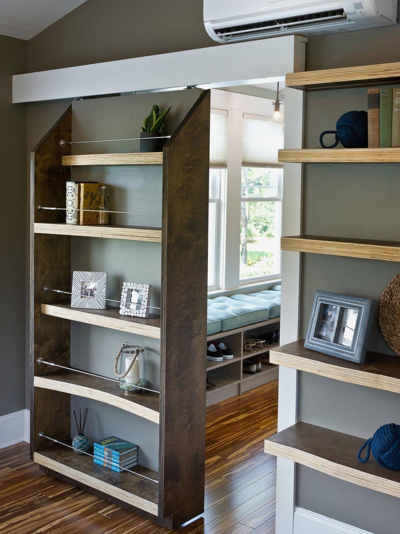 Bookcase With Sliding Doors 