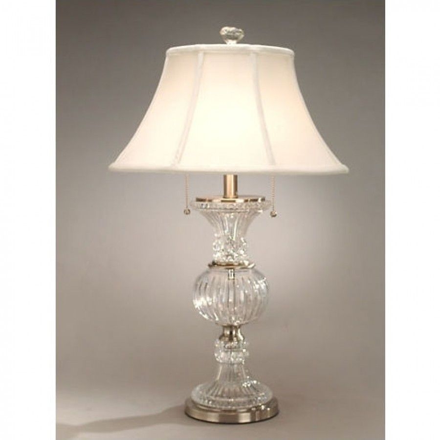 Crystal Granada 28" H Table Lamp with Bell Shade