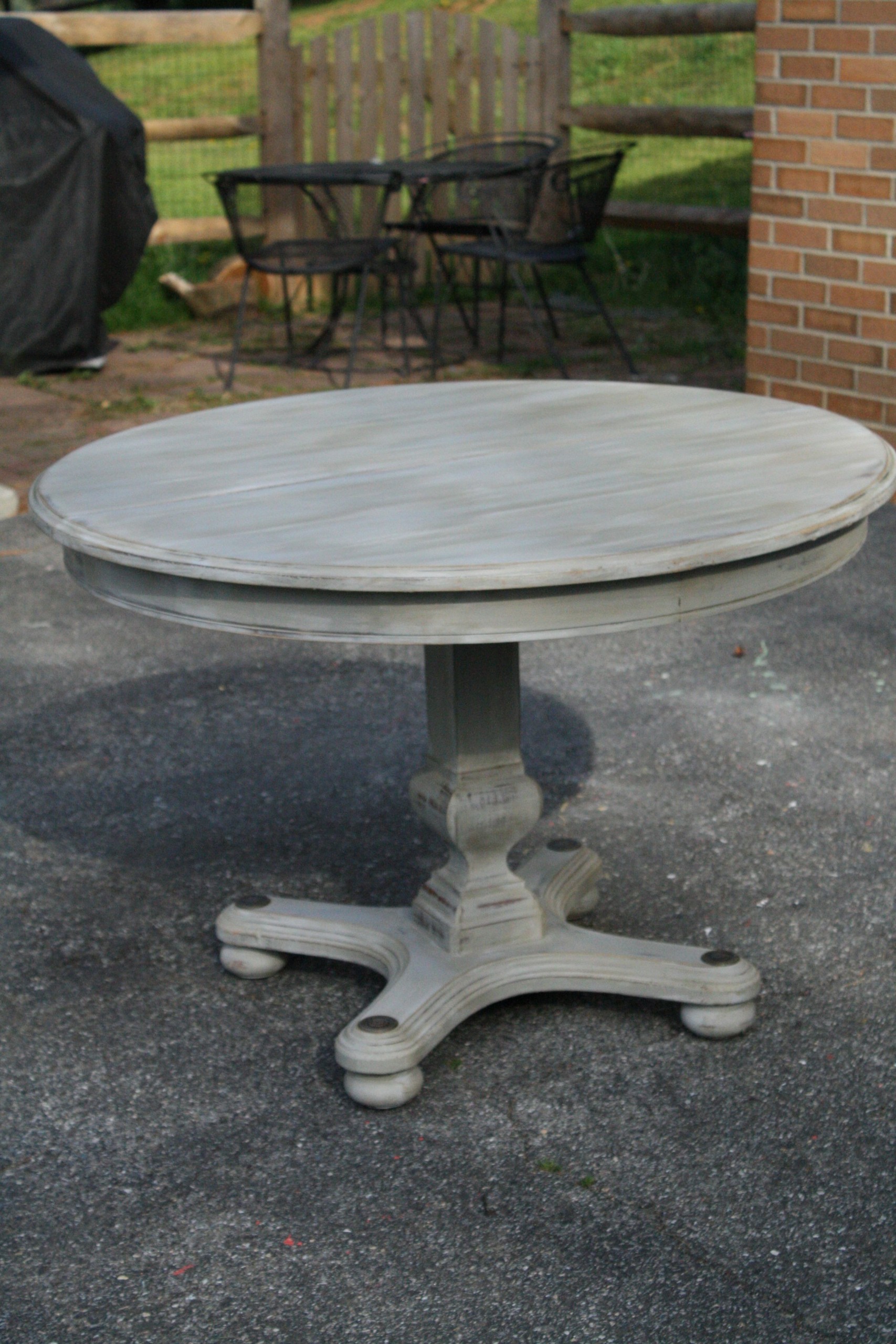 gray color dining table